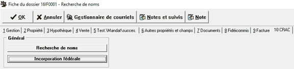 Incorporation federale_Dossier standard