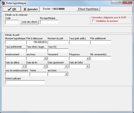 Fiche hypotheque