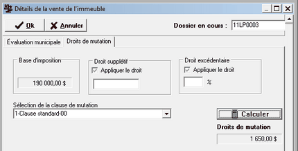 Droits de mutation