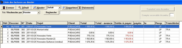 Liste factures au dossier_2