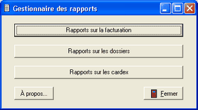 Gestionnaire des rapports