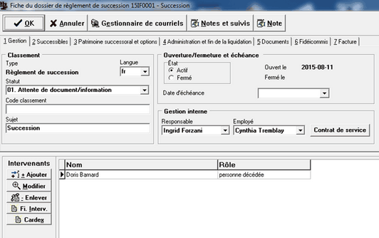 Fiche dossier reglement