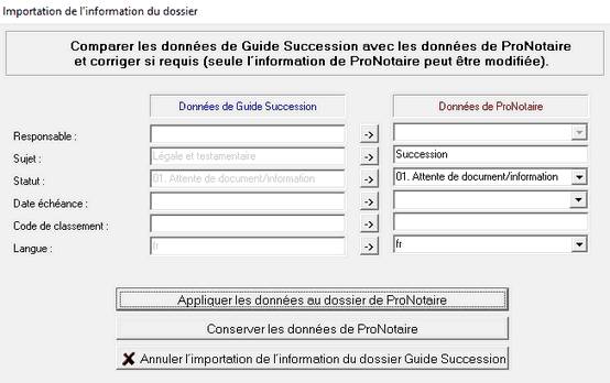 Importation_Info du dossier