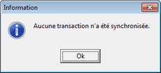 Message_Aucune transaction