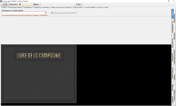 Dossier corporatif_Onglet Livre de compagnie