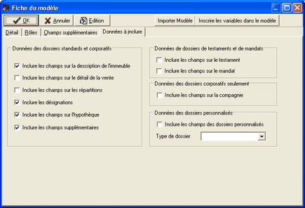 Fiche modele Donnees a inclure