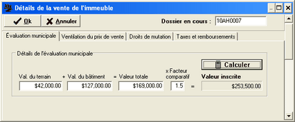 Details de la vente_Evaluation municipale