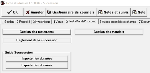 Fiche du dossier standard_Test Mandat Succes