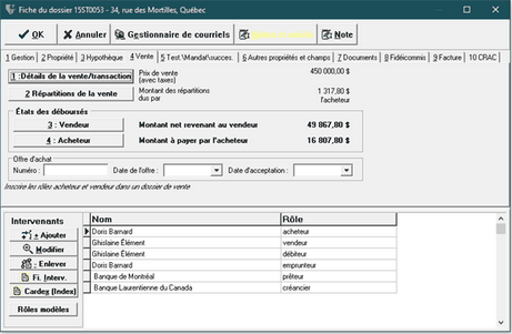 Fiche dossier_Onglet Vente