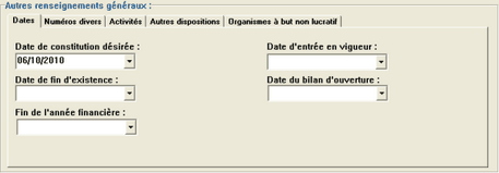 Autres renseignements generaux_Onglet Dates