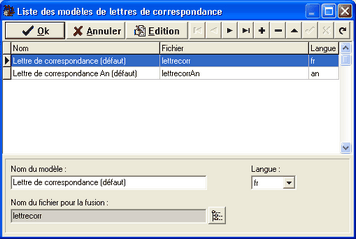 Lettres correspondance