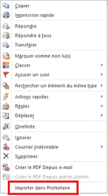 Menu_Importer dans Pronotaire